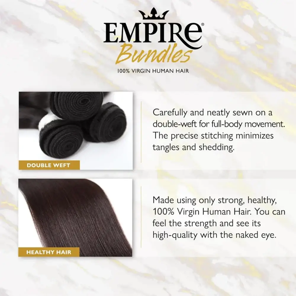 Sensationnel Empire Bundles Virgin Human Hair Weave Water Deep (10"-28") - Quick Weave, Light Weight, Soft and Smooth - Image 4