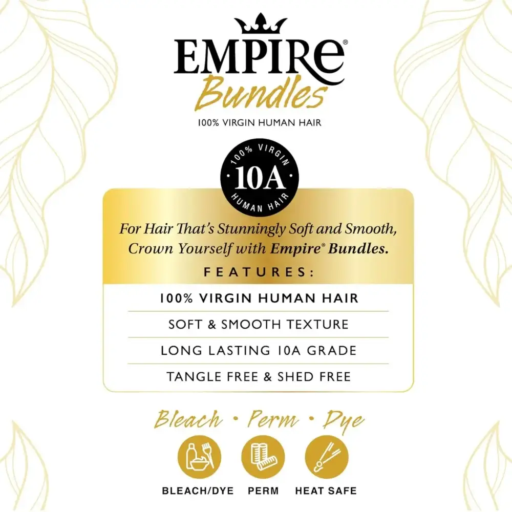 Sensationnel Empire Bundles Virgin Human Hair Weave Water Deep (10"-28") - Quick Weave, Light Weight, Soft and Smooth - Image 5