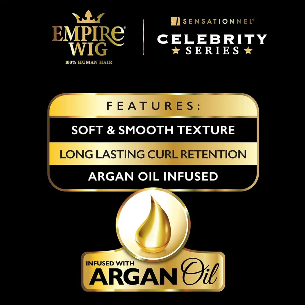 Sensationnel Empire Human Hair Wig Celebrity Series Cia - Luxurious Look, Soft Texture, Effortless Styling - Image 4