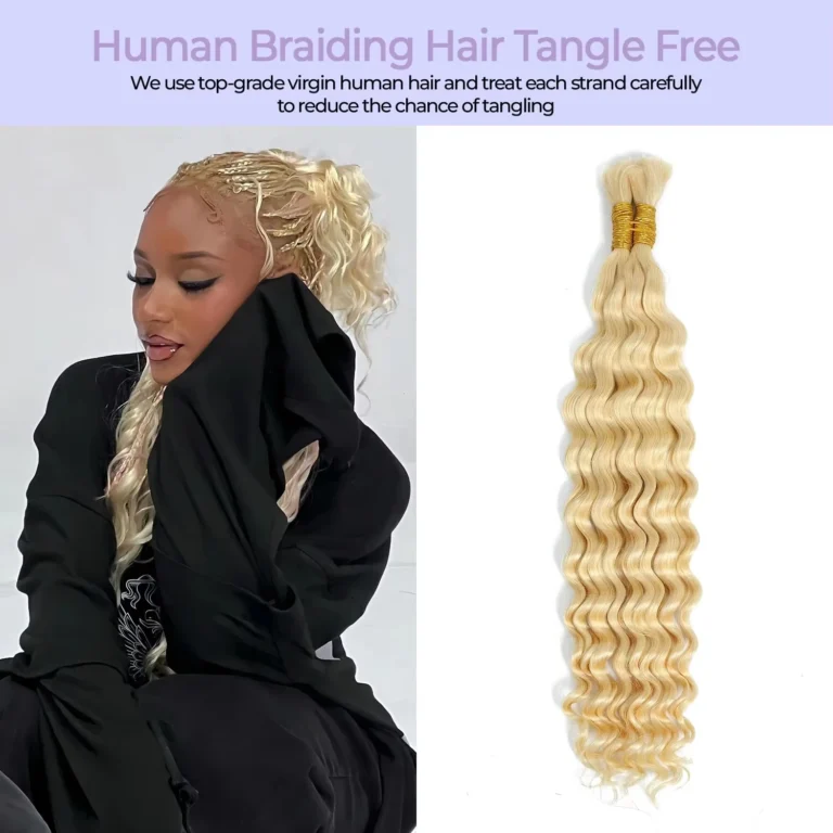 Human Hair 3 Bundles 613 Blonde 16A Body Wave Bundles 100% Unprocessed Brazilian 22 24 26Inch Human Hair Bundles