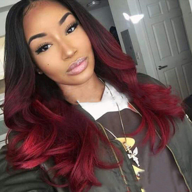 Slay in Scarlet – The Burgundy Bombshell Wig