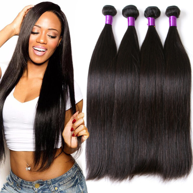 "Luxe Silhouette – Premium Straight Virgin Hair Bundles"