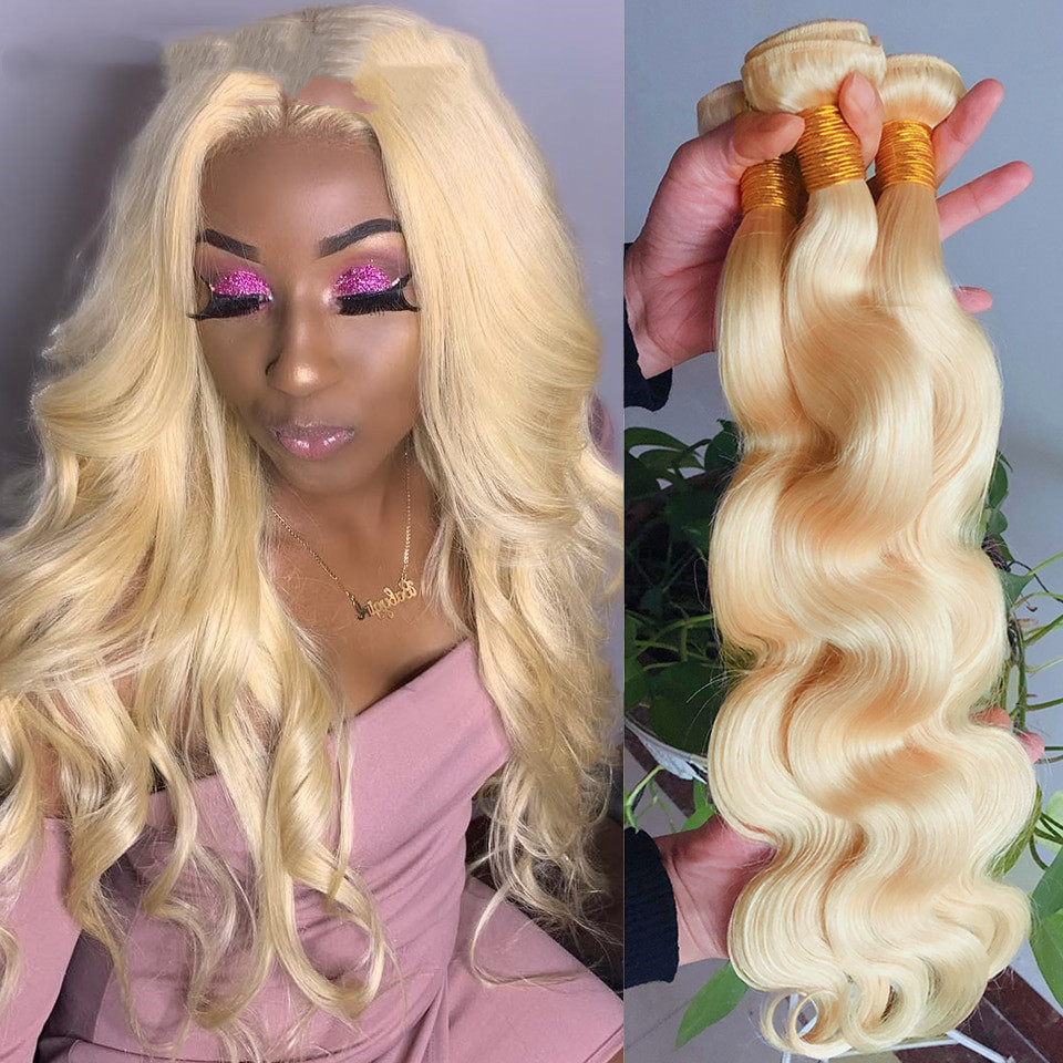 “Sugar Rush” Platinum Blonde Body Wave Wig – 613 Lace Front